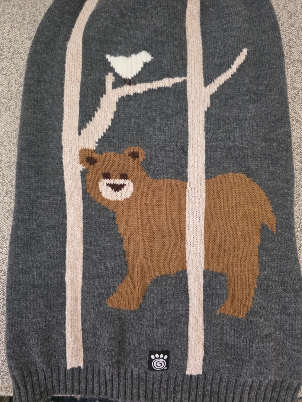 Acadia Bear Turtleneck Dog Sweater - XL - Picture 2 of 5